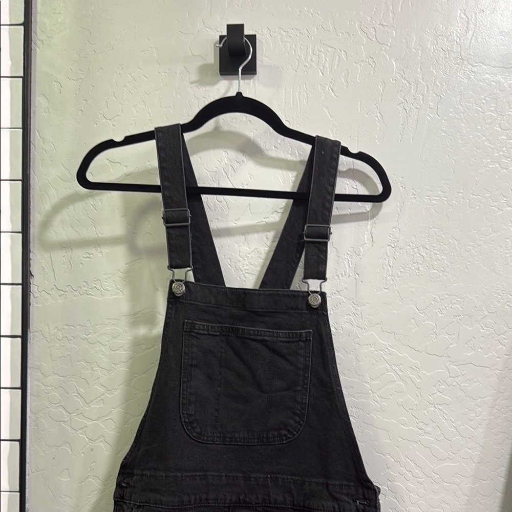 Old Navy Black Denim Overalls